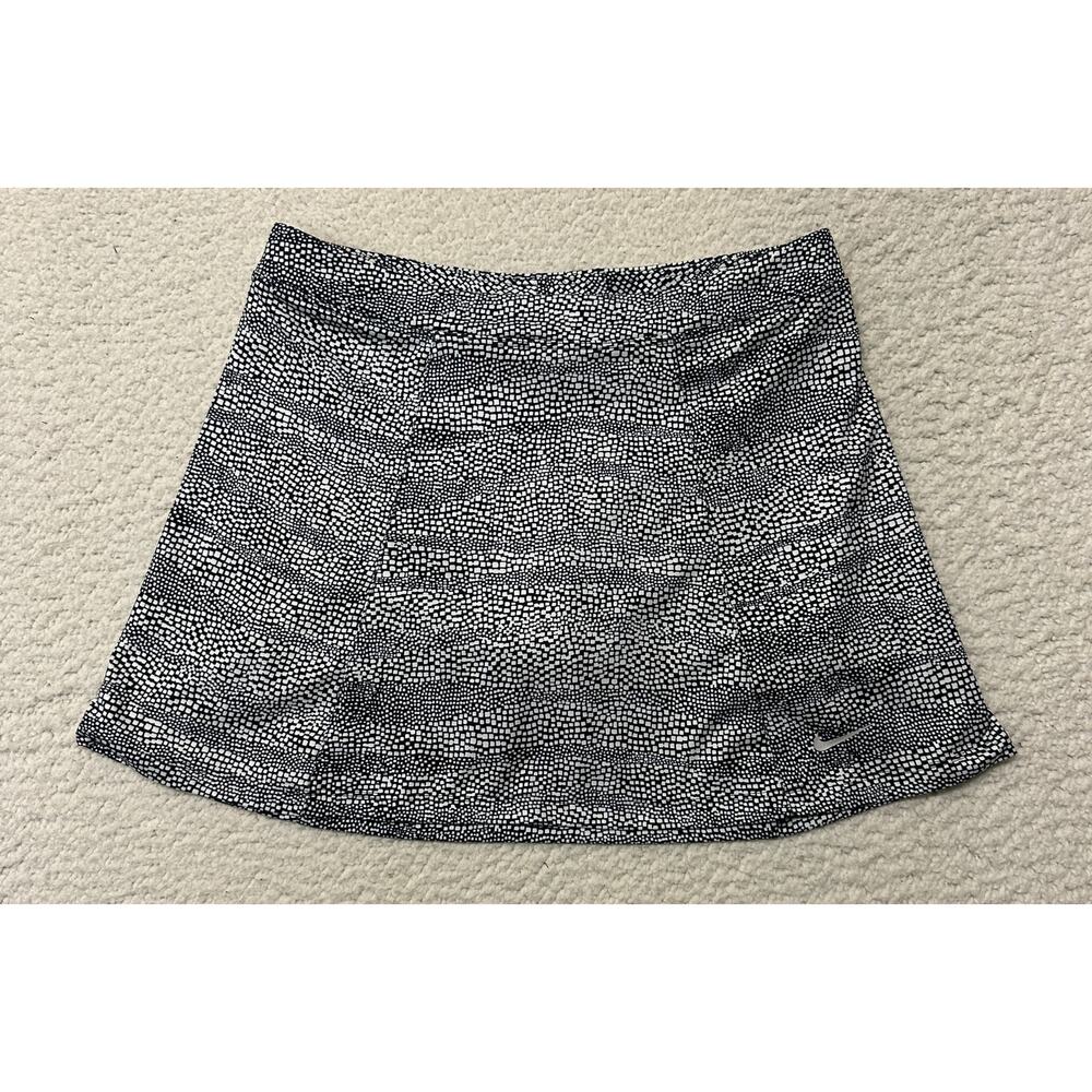 Nike Black and White Printed Golf Skirt